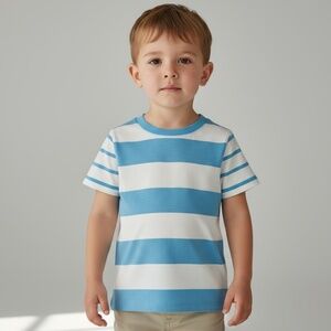 CAT & JACK・TODDLER BOYS' STRIPED SHORT SLEEVE T-SHIRT - 3T